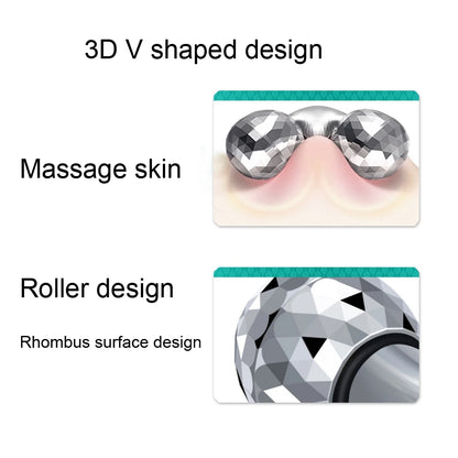 3D Roller Massager Y Shape 360 Rotate Thin Face Body Slimming Shaping Muscles Relaxation Wrinkle Remover Facial Massager Tool