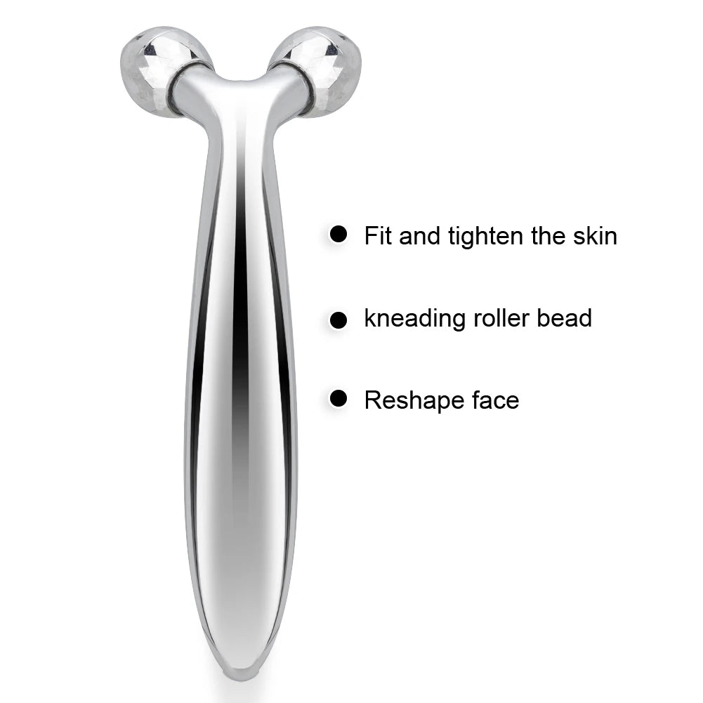 3D Roller Massager Y Shape 360 Rotate Thin Face Body Slimming Shaping Muscles Relaxation Wrinkle Remover Facial Massager Tool