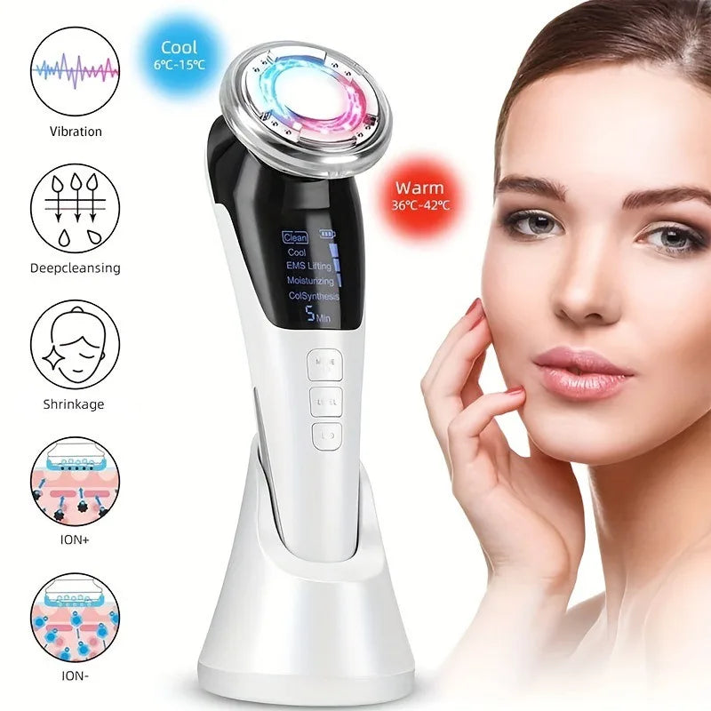 Hot Cool  EMS Facial Massager Skin Care Beauty Device